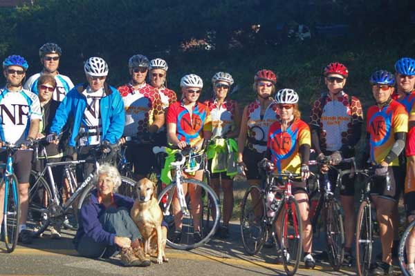 Photo of bike race fundraiser event