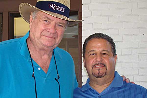 Photo of Tommy Heinsohn at golf tournament