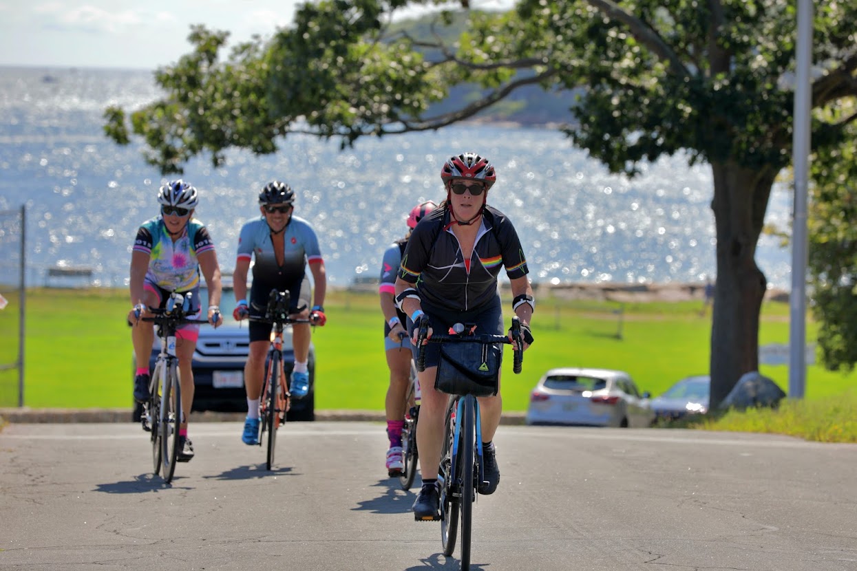 Bikers at Coast to the Cure event