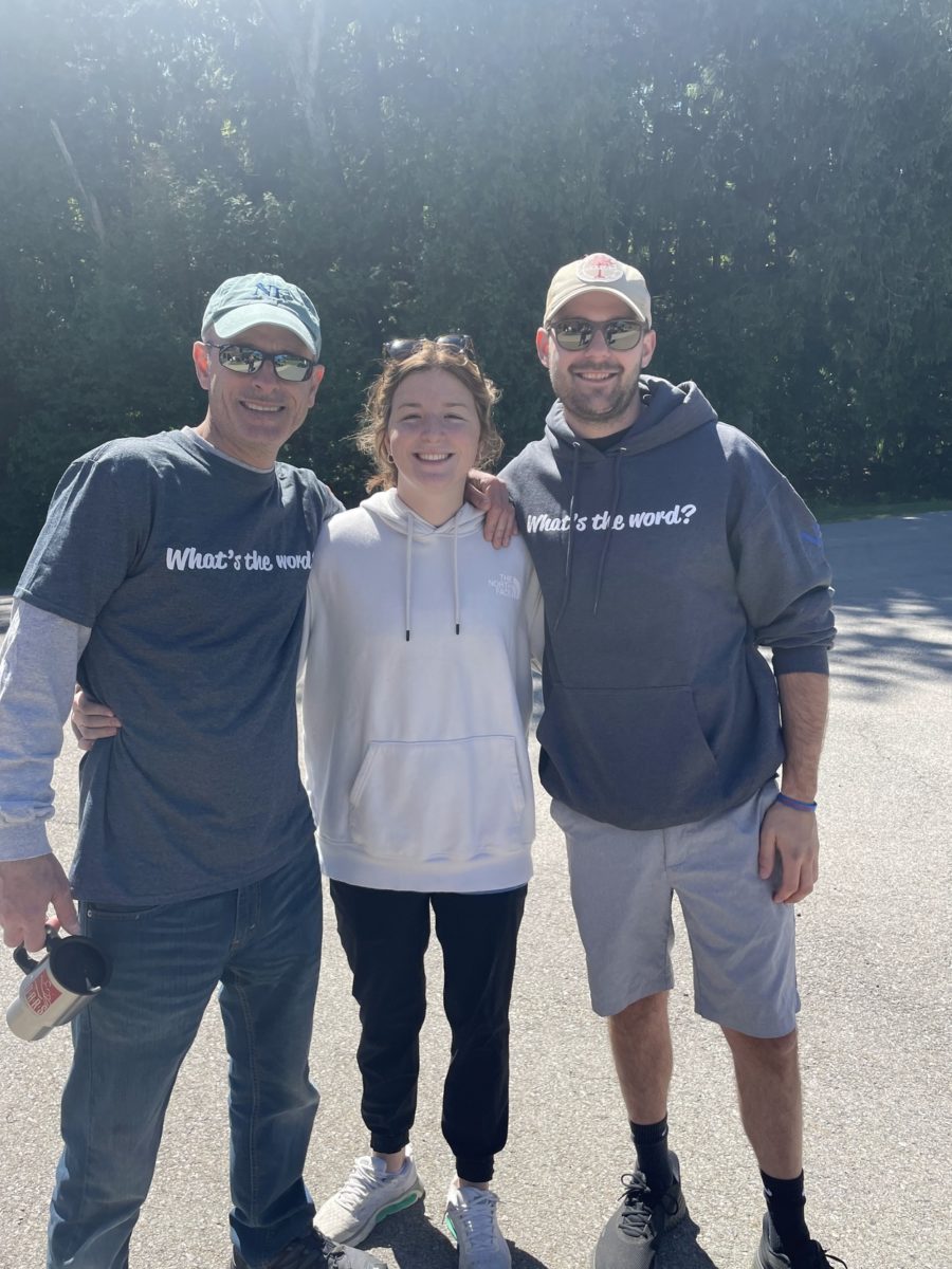 dan, julia, and dan at WNY steps2cure walk