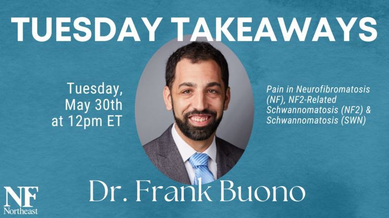 graphic detailed our tuesday takeaways program with Dr. Frank Buono